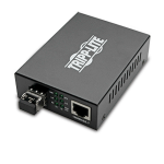 Tripp Lite N785-INT-LC-MM Gigabit Multimode Fiber to Ethernet Media Converter, 10/100/1000 LC, International Power Supply, 850 nm, 550M (1804.46 ft.)