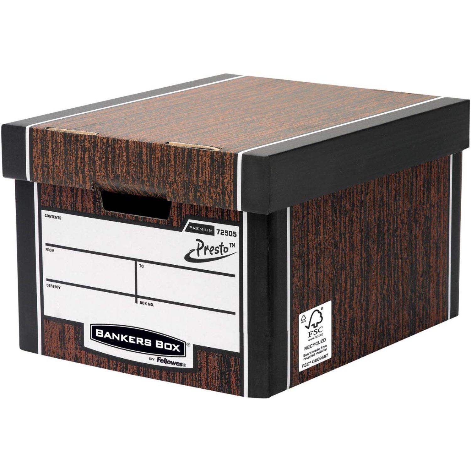 Image of BANKERS BOX CLASSIC BOX W/GRAIN PK5