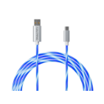 Oniverse ONICAB1-MICUSB2-WHT USB-kabel 2 m USB A Micro-USB B Blauw, Zilver