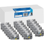 G&G 21571 labelprinter-tape Zwart op wit TZe
