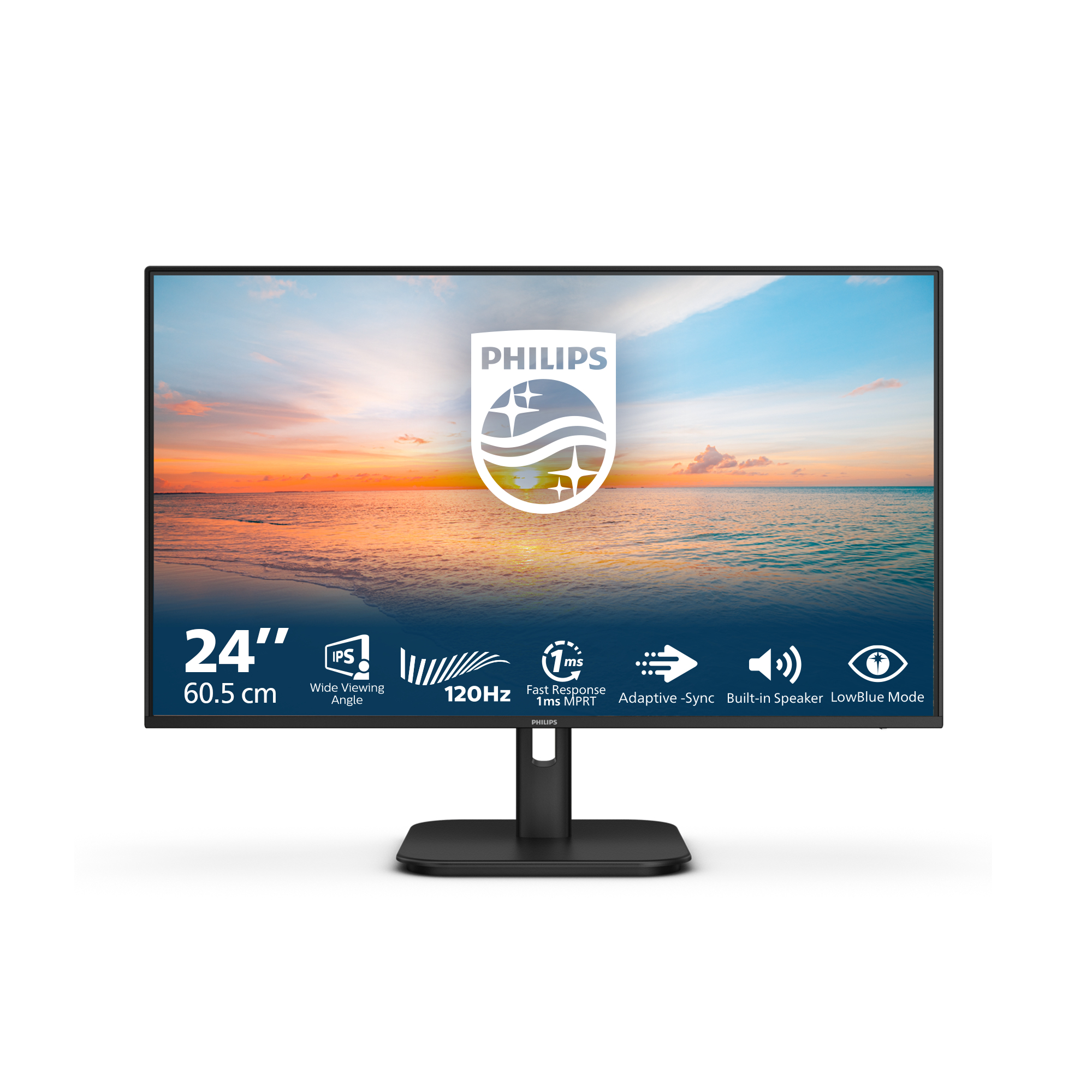 Philips 1000 series 24E1N1200A/00 computer monitor 60.5 cm (23.8") 1920 x 1080 pixels Full HD LCD Black