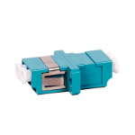 FDL LC DUPLEX MULTIMODE FIBRE OPTIC ADAPTER - AQUA