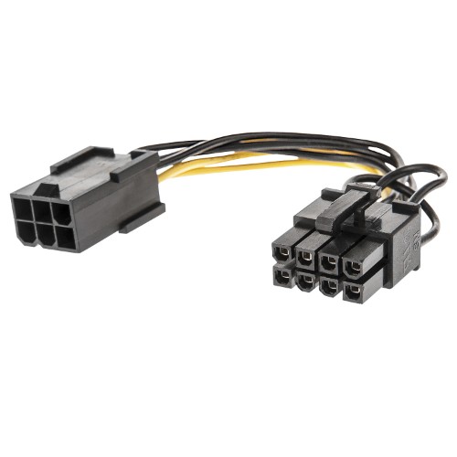 Lindy 1x 6 pin F to 8 pin M PCIe Power Adapter