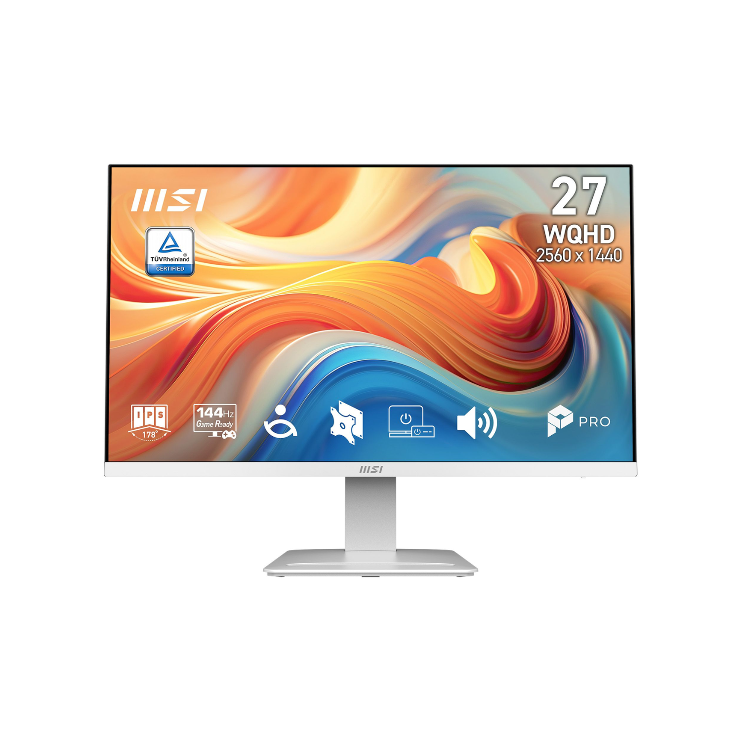 MSI PRO MP273QW E14 27" IPS WQHD 144Hz 1ms White Business Monitor