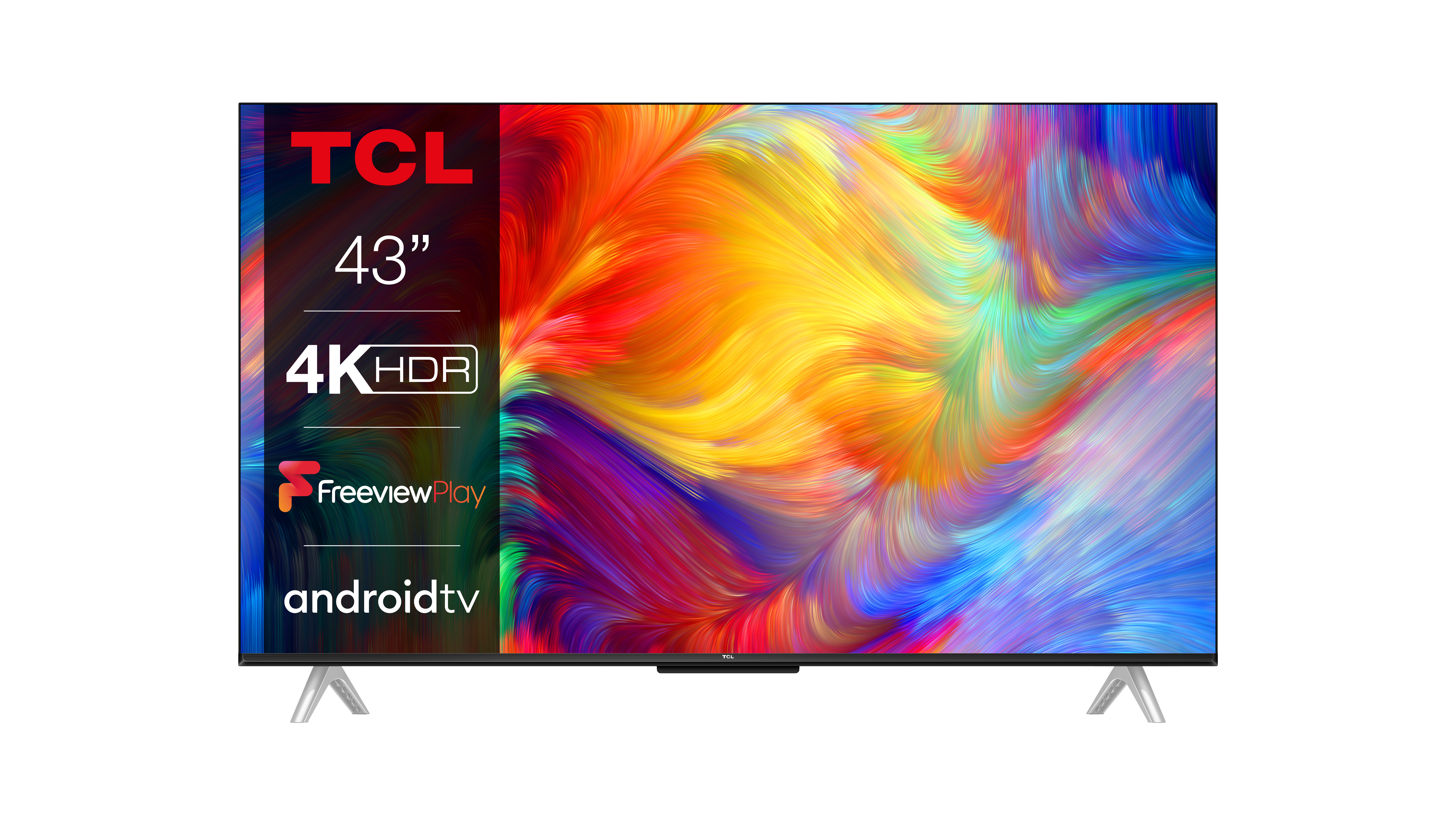 TCL 43P638K TV 109.2 cm (43") 4K Ultra HD Smart TV Wi-Fi Aluminium