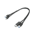 Lenovo 4X91D11453 USB cable USB 3.2 Gen 1 (3.1 Gen 1) 0.43 m USB A USB B Black