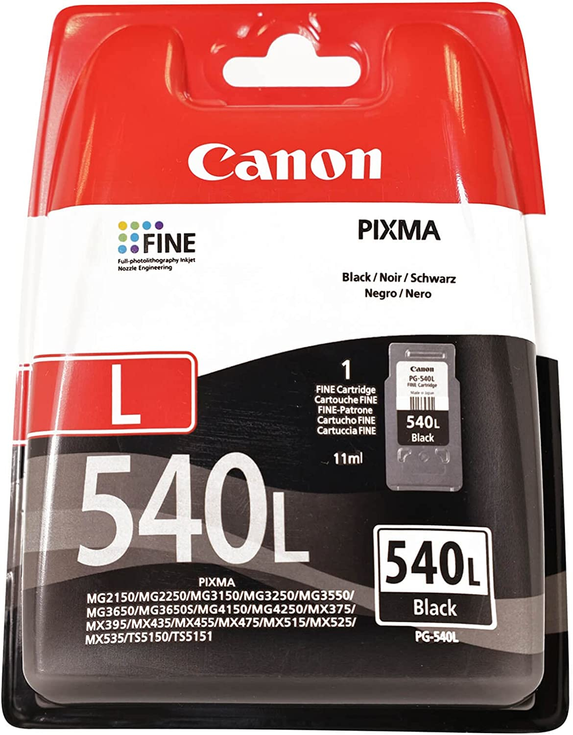 Image of Canon 5224B001/PG-540L Printhead cartridge black pigmented, 300...