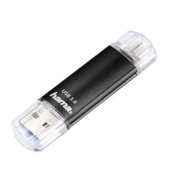 LAETA TWIN USB DRIVE 128GB BLACK thumbnail