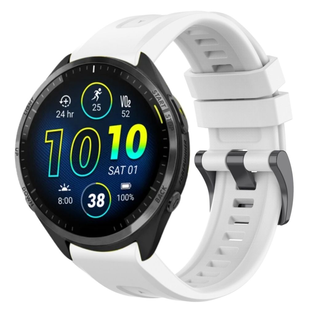 EU Product - Forerunner 965 / 955 / 945 / 938 Silicone Watch Band - White thumbnail