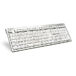 Logickeyboard LKB-OSX-CWMU-UK keyboard Gaming USB QWERTY English White