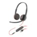 HP Poly Blackwire C3225 - Blackwire 3200 Series - headset - on-ear - wired - 3.5 mm jack - black - Skype Certified, Cisco Jabber Certified, Avaya Certified