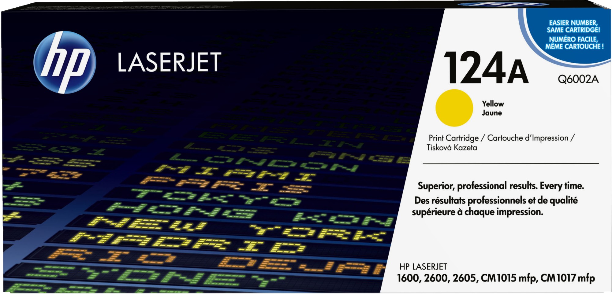 HP Q6002A/124A Toner cartridge yellow, 2K pages/5% for HP Color LaserJet 2600