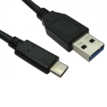 TARGET USB3C-921-2M Data Cable, USB 3.1 Type-A (M) to USB 3.1 Type-C (M), 2m, Black, 5Gbps Data Transfer Rate, Supports up to 3A 20V (60W), USB Power Delivery v2.0, OEM Polybag Packaging