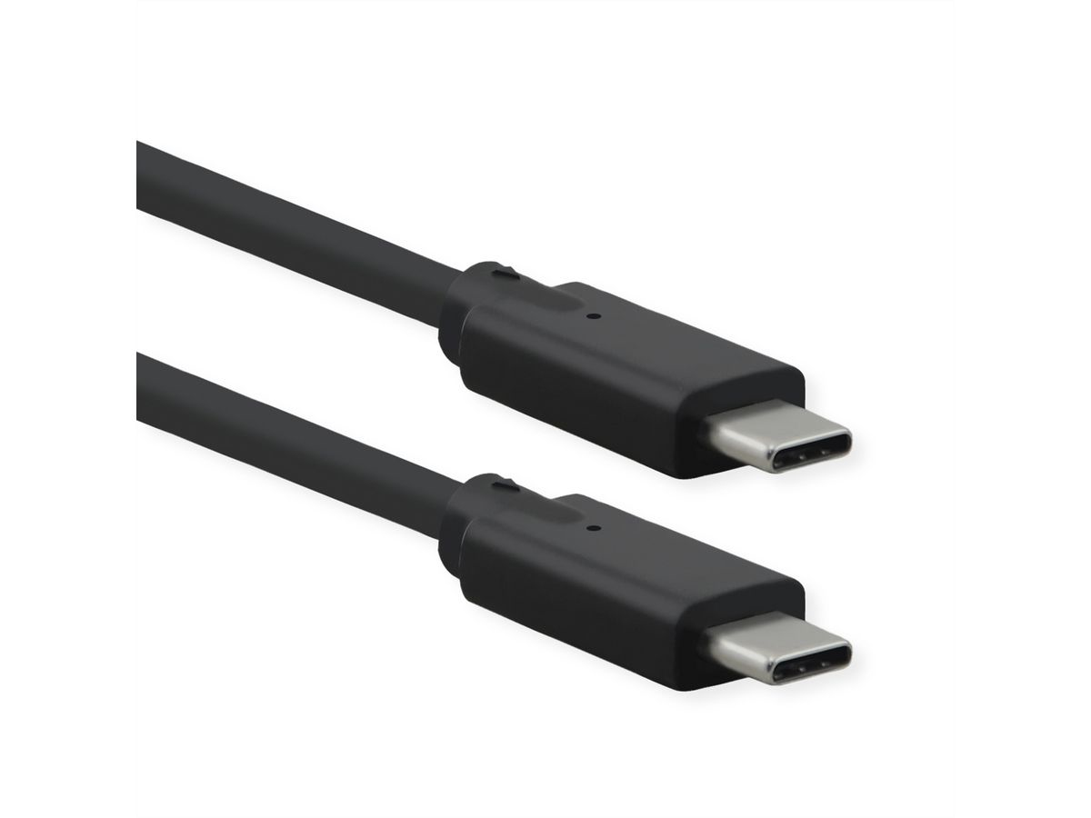 ROLINE 11.02.9072 USB cable USB 3.2 Gen 2 (3.1 Gen 2) 1.5 m USB C Black
