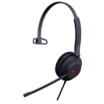 Yealink (UH37 Mono Teams USB-C/A) Microsoft Certified Teams USB Wired Headset, Mono, USB-C to USB-A adapter, Dual Noise-Cancelling Mic, 35mm Speaker, Busylight