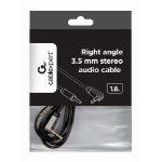 Gembird CCAP-444L-6 audio kabel 1,8 m 3.5mm Zwart