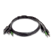 StarTech.com SK2DPMMKVM10-TAA KVM cable Black 118.1" (3 m)
