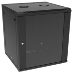 4XEM 4XRACK12U rack cabinet 12U Wall mounted rack Black