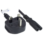 Alcasa P7370-S018 electriciteitssnoer Zwart 1,8 m Netstekker type G C7 stekker