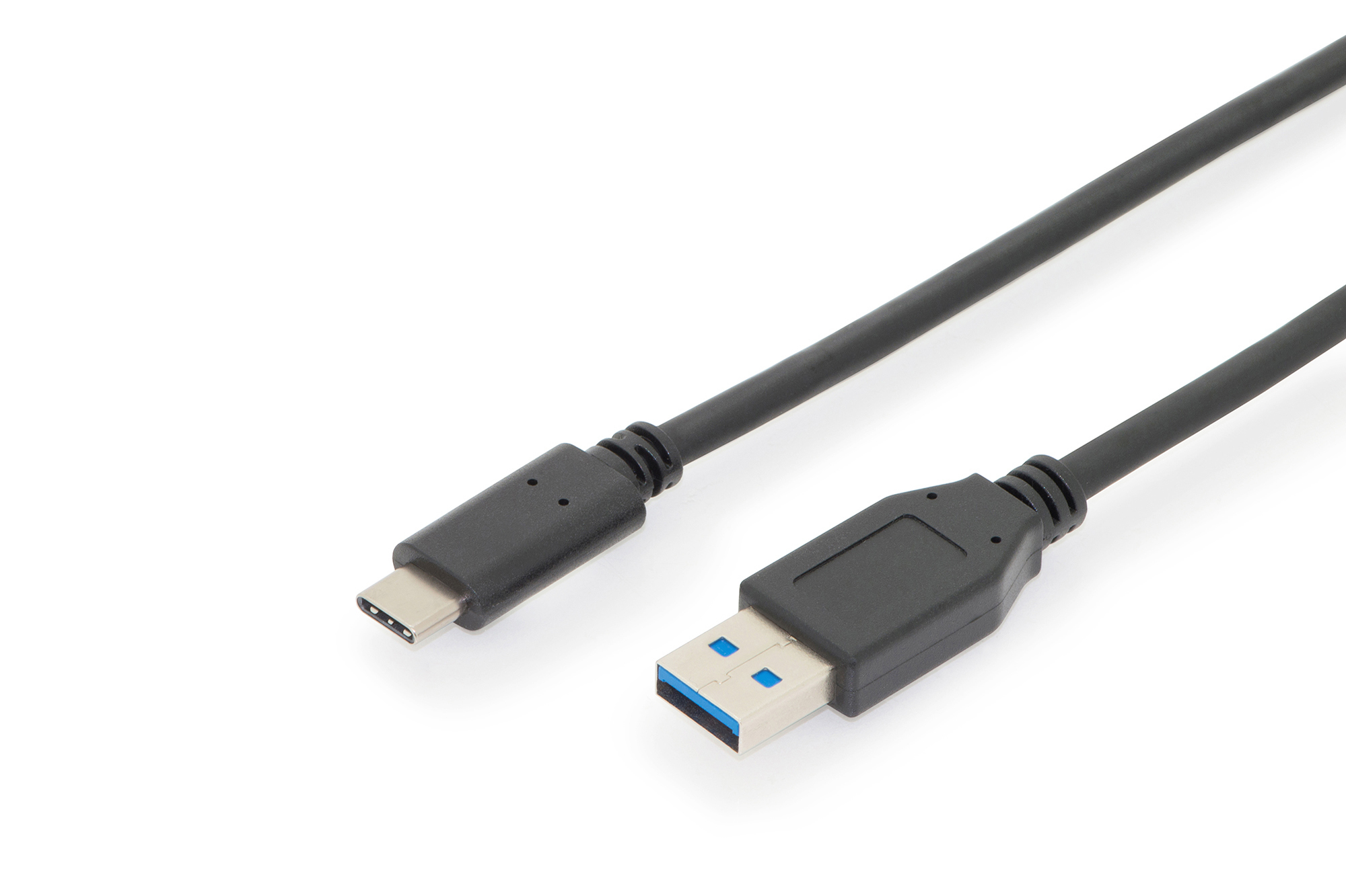 Photos - Cable (video, audio, USB) Digitus USB Type-C connection cable, Gen2, Type-C to A AK-300146-010-S 