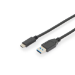 Digitus USB Type-C connection cable, Gen2, Type-C to A