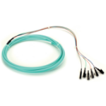 Black Box FOPT50M3-LC-12AQ-3 InfiniBand/fibre optic cable 3 m 12x LC OFNR OM3 Aqua-kleur