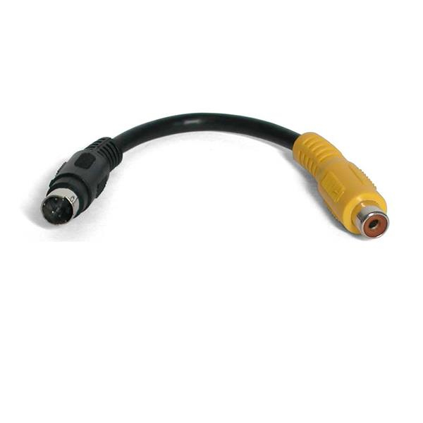 Image of StarTech.com 6in S-Video to Composite Video Adapter Cable