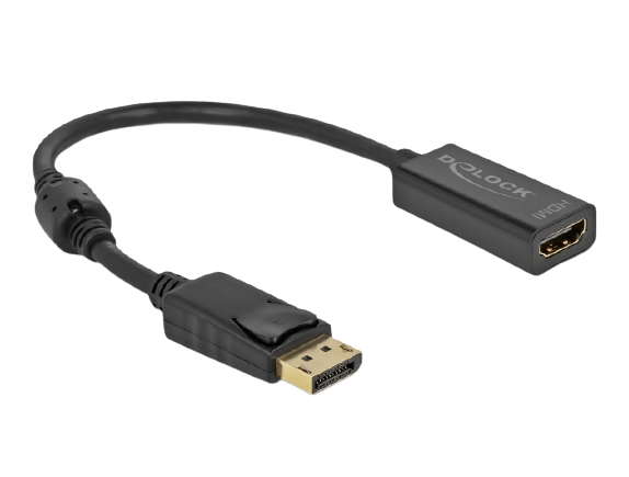63559 DELOCK Videoadapter - DisplayPort männlich eingerastet zu HDMI weiblich