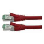 ROLINE Recycled Material 21.45.3271 networking cable Red 0.3 m Cat6a S/FTP (S-STP)