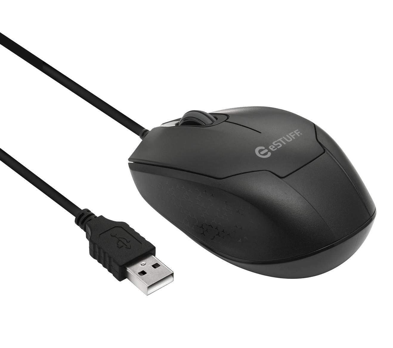 eSTUFF GLB213002 mouse Office Ambidextrous USB Type-A Optical 1200 DPI
