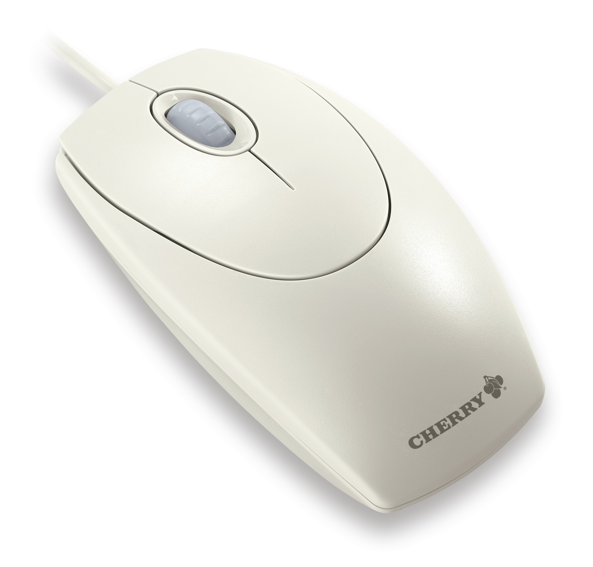 CHERRY WHEELMOUSE OPTICAL Corded Mouse, Light Grey, PS2/USB