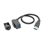 Tripp Lite U324-001-KPA-BK USB cable USB 3.2 Gen 1 (3.1 Gen 1) 11.8" (0.3 m) USB A Black