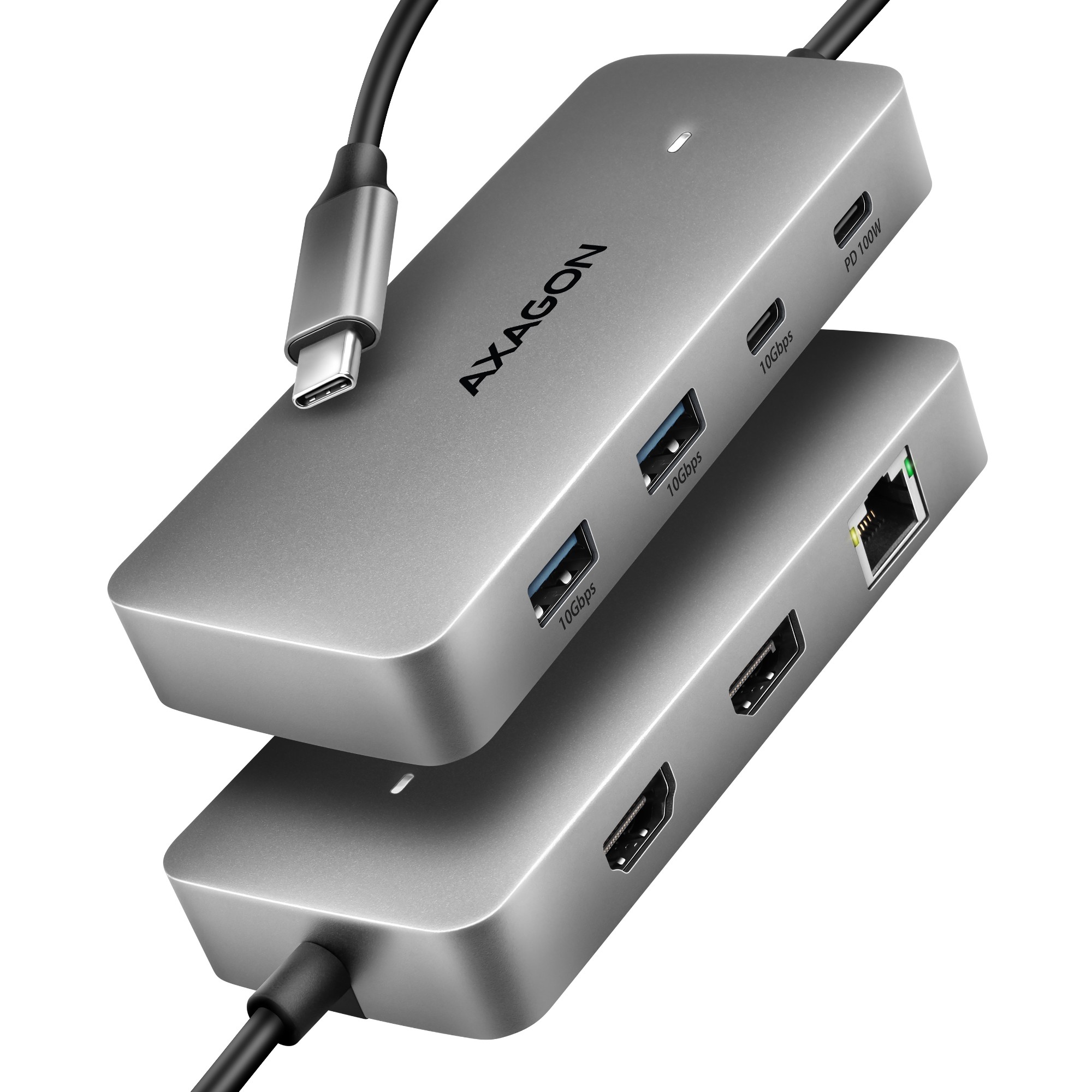 EU Product - *HMC-CUB83X2 USB hub 7in 1 10Gbps HDMI - 100 W - USB Typ C