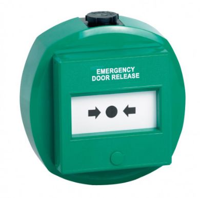 Green weatherproof double  pole round break glass