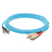 Titan SCSTOM3DAQ1/CL fibre optic cable 1 m SC ST OM3 Aqua colour