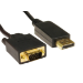 Cables Direct HDHDPORT-VGA-2M video cable adapter VGA (D-Sub) DisplayPort Black