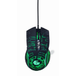 Gembird USB LED gaming wired mouse, black