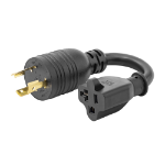 StarTech.com K31D-2U00-POWER-CORD power cable Black 5.91" (0.15 m) NEMA L5-20P NEMA 5-20R