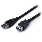 StarTech.com USB3SEXT6BK USB cable 70.9" (1.8 m) USB 3.2 Gen 1 (3.1 Gen 1) USB A Black