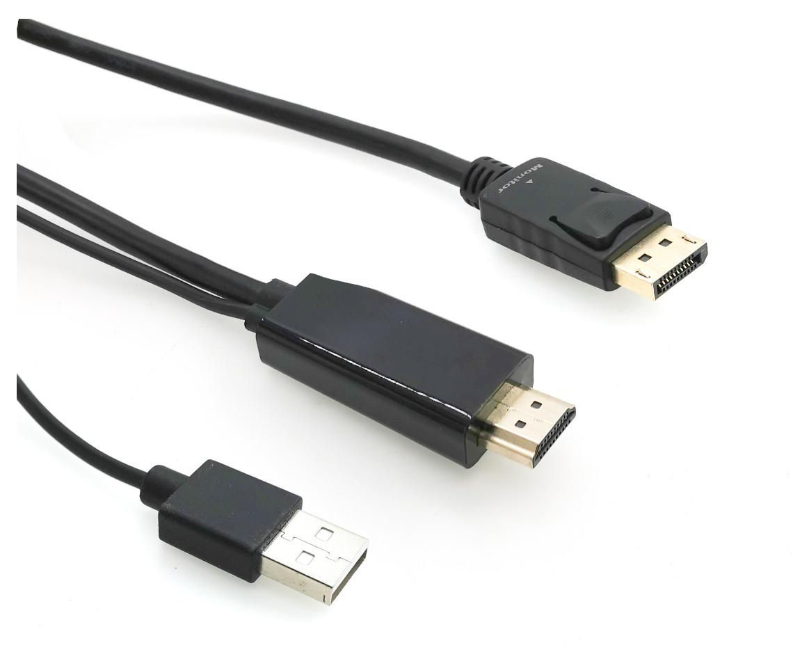 Image of Microconnect HDMI-DP-CON1 video cable adapter 1 m HDMI Type A...