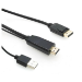 Microconnect HDMI-DP-CON2 video cable adapter 2 m DisplayPort Black