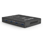 WyreStorm USBHUB4 USB 3.2 Gen 1 (3.1 Gen 1) Type-B 5000 Mbit/s Black