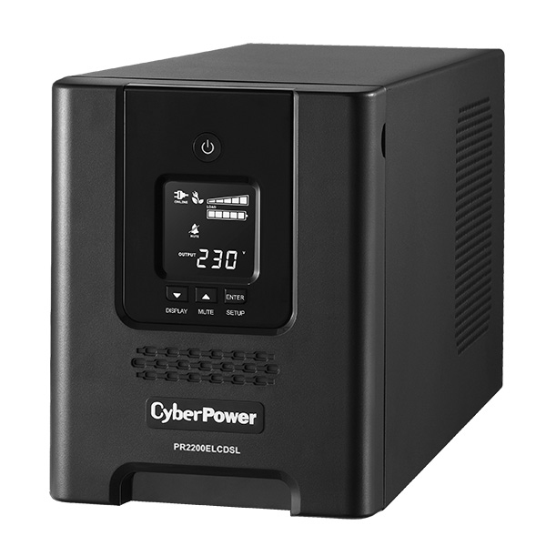 CyberPower PR2200ELCDSL uninterruptible power supply (UPS) Line-Interactive 2.2 kVA 1980 W 9 AC outlet(s)