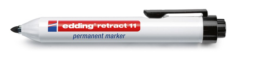 Image of Edding retract 11 permanent marker Bullet tip Blue
