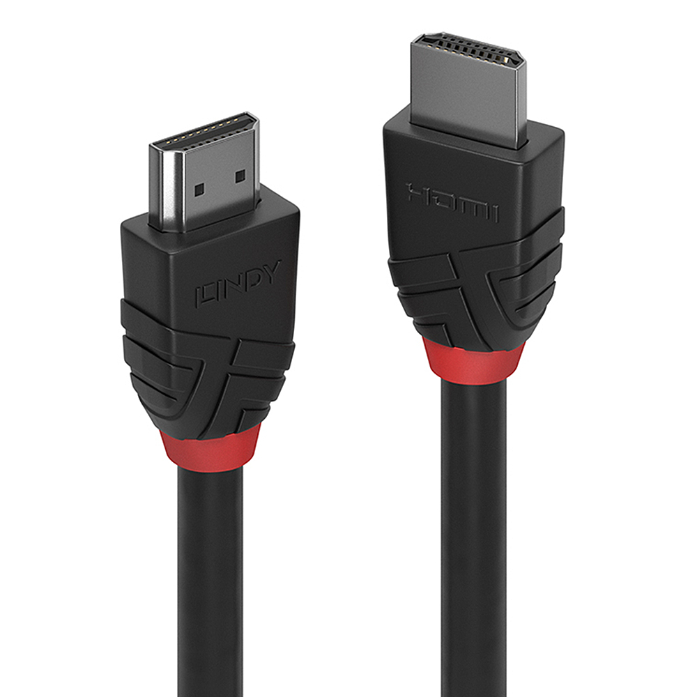 Image of Lindy 2m High Speed HDMI Cable, Black Line
