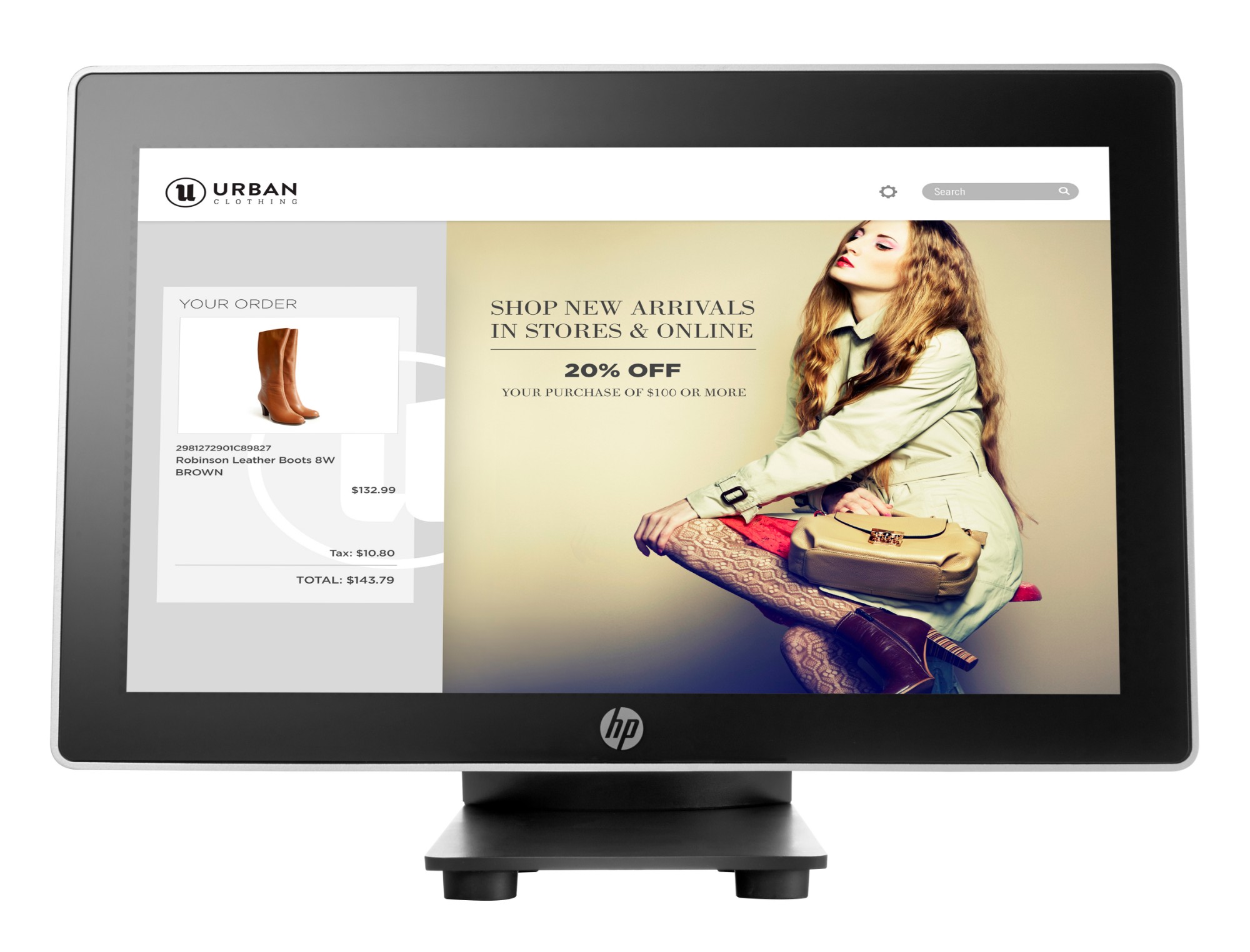 HP V1X13AA#ABA 15.6 inches Touchscreen Monitor