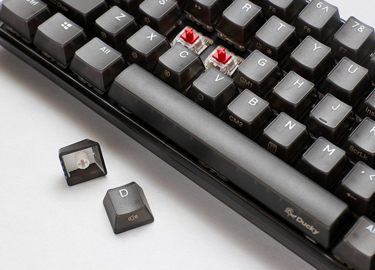 DUC ky One 3 Aura Black Mini Gaming Keyboard, RGB LED - MX-Silent-Red