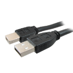 Comprehensive Pro AV/IT, 50ft USB cable USB 2.0 600" (15.2 m) USB A USB B 0.48 Gbit/s Black