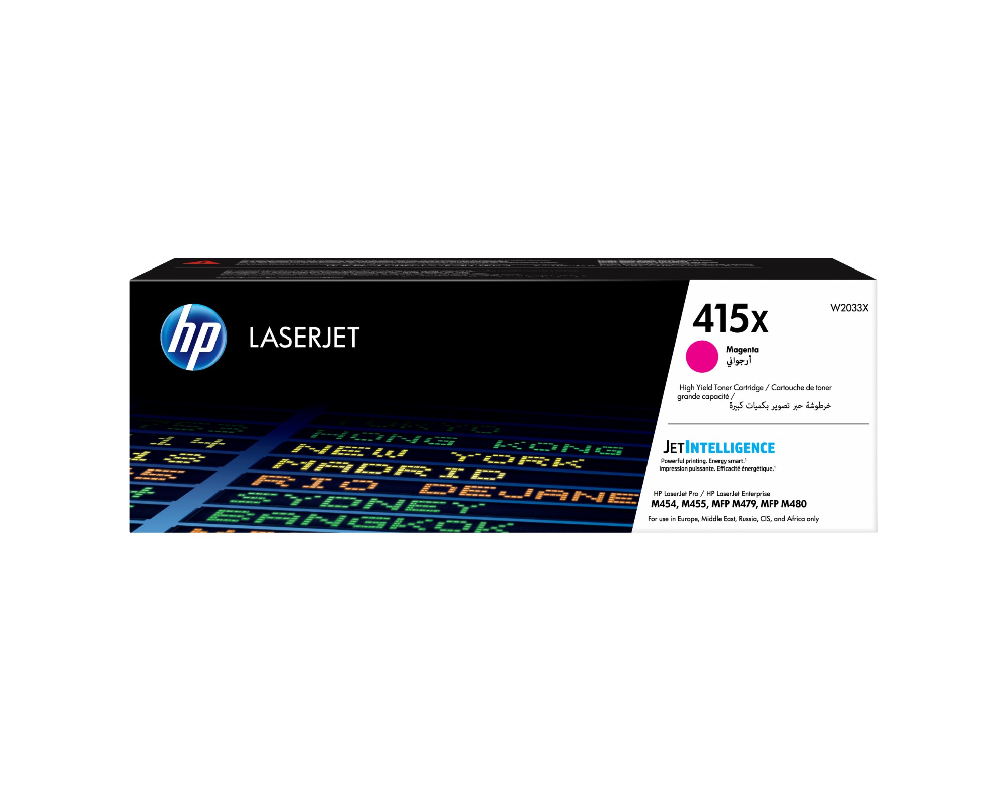 HP W2033X/415X Toner cartridge magenta, 6K pages ISO/IEC 19798 for HP E 45028/M 454