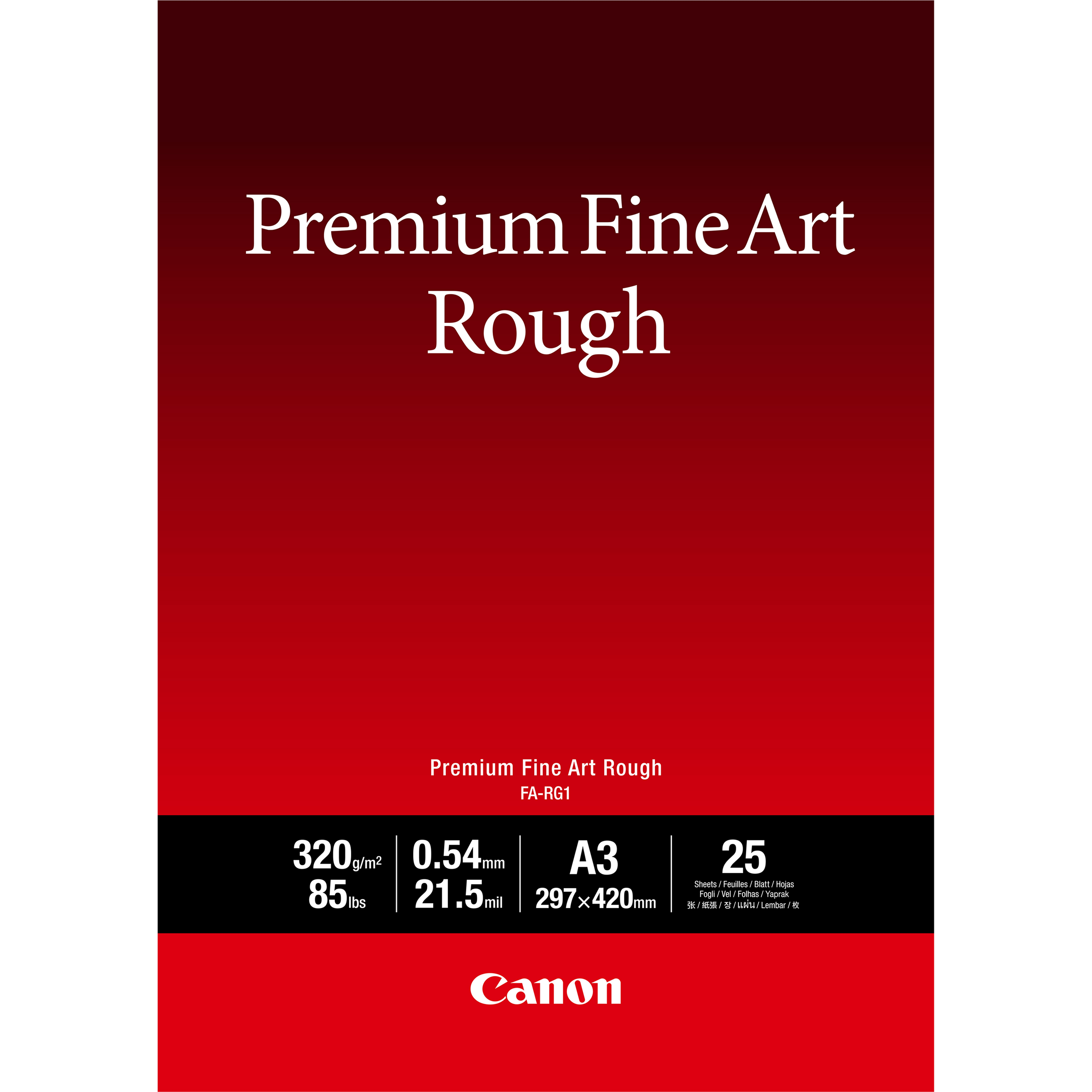 Image of Canon FA-RG1 Premium Fine Art Rough Paper, A3, 25 sheets